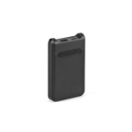 Batería externa de plástico reciclado con carga rápida 6.000 mAh color negro tercera vista
