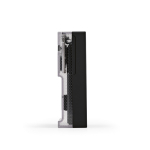 Powerbank de plástico reciclado con pantalla LED 20.000 mAh color negro quinta vista