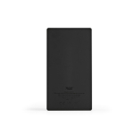 Powerbank de plástico reciclado con pantalla LED 20.000 mAh color negro vista trasera