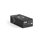 Powerbank de plástico reciclado con pantalla LED 20.000 mAh color negro tercera vista