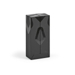 Powerbank de plástico reciclado con pantalla LED 20.000 mAh color negro cuarta vista