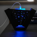 Powerbank de plástico reciclado con pantalla LED 20.000 mAh