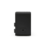 Altavoz inalámbrico de plástico reciclado con pantalla LCD 15W color negro tercera vista