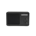 Altavoz inalámbrico de plástico reciclado con pantalla LCD 15W color negro