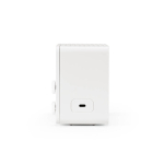 Altavoz inalámbrico de plástico reciclado con pantalla LCD 15W color blanco tercera vista