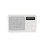 Altavoz inalámbrico de plástico reciclado con pantalla LCD 15W color blanco
