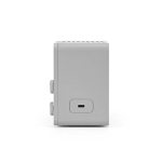 Altavoz inalámbrico de plástico reciclado con pantalla LCD 15W color plateado tercera vista