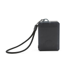 Altavoz inalámbrico reciclado con subwoofer integrado 3W color negro vista trasera