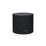 Altavoz portátil de plástico reciclado con batería de 300 mAh color negro