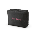 Neceser organizador de viaje de poliéster reciclado con gancho 4,5L color negro