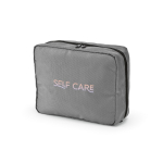 Neceser organizador de viaje de poliéster reciclado con gancho 4,5L color gris