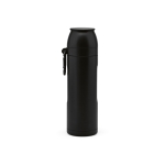 Termo de acero inoxidable reciclado con taza en la tapa 750ml color negro