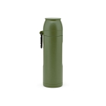 Termo de acero inoxidable reciclado con taza en la tapa 750ml color verde militar
