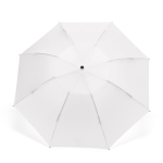 Paraguas plegable reversible de plástico reciclado automático ø101,5 color blanco vista frontal