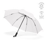 Paraguas plegable reversible de plástico reciclado automático ø101,5 color blanco