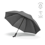 Paraguas plegable reversible de plástico reciclado automático ø101,5 color gris oscuro