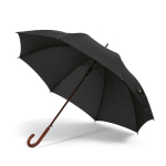Paraguas elegante de madera con apertura automática antiviento ø122 color negro