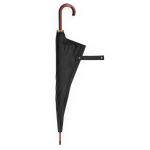 Paraguas elegante de madera con apertura automática antiviento ø122 color negro quinta vista
