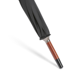 Paraguas elegante de madera con apertura automática antiviento ø122 color negro septima vista