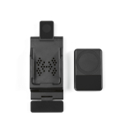 Cargador inalámbrico 3 en 1 con batería MagSafe 5.000 mAh color negro segunda vista frontal