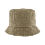 Gorro casual estilo bob de algodón con efecto lavado 260 g/m2 color marrón grisáceo primera vista