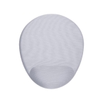 Alfombrilla para ratón en forma ovalada apta para sublimación color blanco primera vista