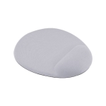 Alfombrilla para ratón en forma ovalada apta para sublimación color blanco segunda vista