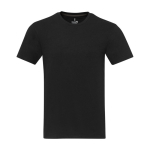 Camiseta unisex de algodón y poliéster reciclado 160 g/m2 Elevate NXT color negro segunda vista frontal