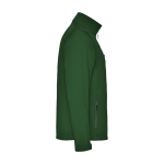 Chaqueta softshell de poliéster para hombre 300 g/m2 Roly color verde botella segunda vista lateral