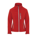 Chaqueta softshell para mujer de poliéster y elastano 300 g/m2 Roly color rojo