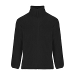 Chaqueta polar de poliéster con cuello alto para hombre 300 g/m2 Roly color negro