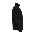 Chaqueta polar personalizada con cuello alto para hombre 300 g/m2 Roly color negro segunda vista lateral