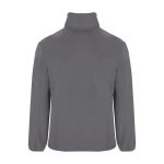 Chaqueta polar personalizada con cuello alto para hombre 300 g/m2 Roly color gris topo segunda vista trasera