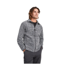 Chaqueta polar personalizada con cuello alto para hombre 300 g/m2 Roly color gris topo