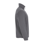 Chaqueta polar personalizada con cuello alto para hombre 300 g/m2 Roly color gris topo segunda vista lateral