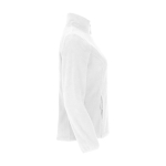 Chaqueta polar de poliéster 100% para mujer 300 g/m2 Roly color blanco segunda vista lateral
