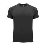 Camiseta técnica de poliéster 100% para hombre 135 g/m2 Roly color negro