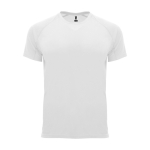 Camiseta técnica de poliéster 100% para hombre 135 g/m2 Roly color blanco
