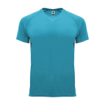 Camiseta técnica de poliéster 100% para hombre 135 g/m2 Roly color turquesa