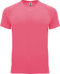 Camiseta técnica de poliéster 100% para hombre 135 g/m2 Roly color rosa fluorescente