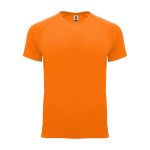 Camiseta técnica de poliéster 100% para niños 135 g/m2 Roly color naranja fluorescente