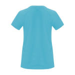 Camiseta técnica de poliéster 100% para mujer 135 g/m2 Roly color turquesa segunda vista trasera