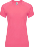 Camiseta técnica de poliéster 100% para mujer 135 g/m2 Roly color rosa fluorescente