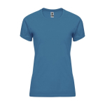 Camiseta técnica de poliéster 100% para mujer 135 g/m2 Roly color azul oscuro