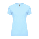 Camiseta técnica de poliéster 100% para mujer 135 g/m2 Roly color azul claro