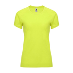 Camiseta técnica de poliéster 100% para mujer 135 g/m2 Roly color amarillo fluorescente