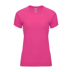 Camiseta técnica de poliéster 100% para mujer 135 g/m2 Roly color fucsia fluorescente