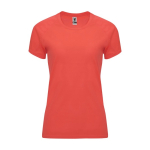 Camiseta técnica de poliéster 100% para mujer 135 g/m2 Roly color coral