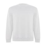 Jersey unisex de algodón orgánico y poliéster reciclado 300 g/m2 Roly color blanco
