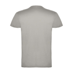 Camiseta con logo de algodón en punto para hombre 155 g/m2 Roly Beagle color gris segunda vista trasera